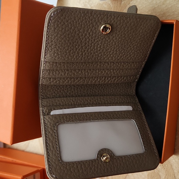 #6695 Perla 💯 ITALIAN LEATHER Wallet "CD" (Mini) NIB w/dustbag - Picture 3 of 4